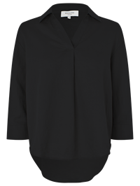 Rosemunde Esther Linen 3/4 Sleeve Shirt Black  