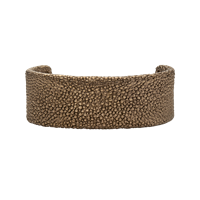 Dansk Smykkekunst TRIXIE TEXTURED BRACELET Coffee Gold  