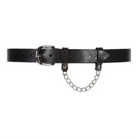 Depeche Læder Bælte With Chain Black 