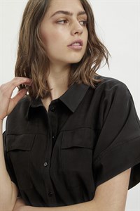 My Essential Wardrobe Iris SS Shirt Black 