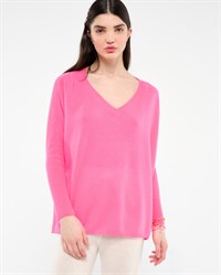 Absolut Cashmere Poncho Rose Fluo  