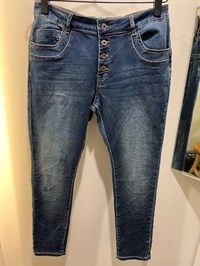 Denim Jeans W/ Stretch 4 Knap Blue     