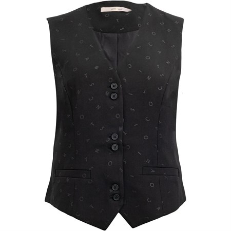 CostaMani Vest Emmeline Letters Black  