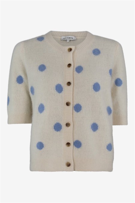 Six Ames Oda Deco Cardigan Dots Heaven   