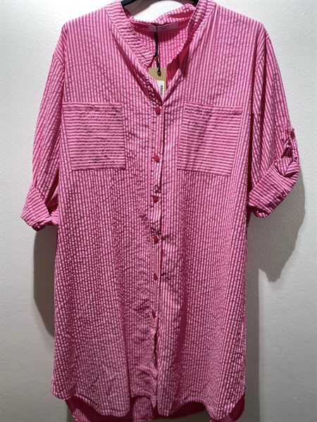 Amaze Cph. Rosa Stripe Skjorte ONE SIZE