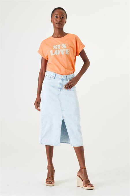 Garcia Denim Skirt Bleached