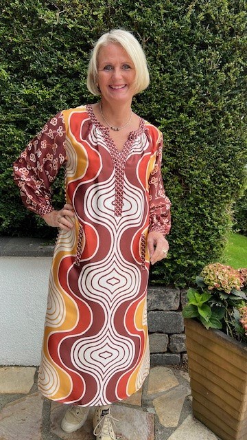 Me369 Hanna Placket Dress Sunset 