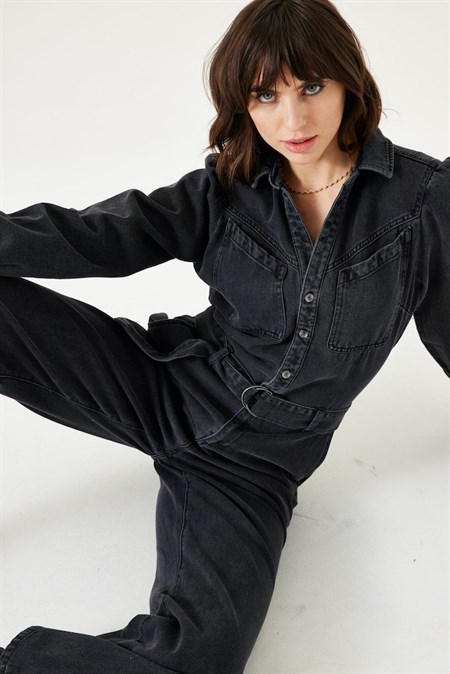 Garcia Jumpsuit Denim Black Wash 