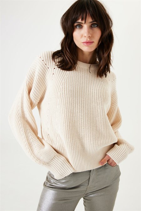 Garcia Cotton Pullover Whitecap