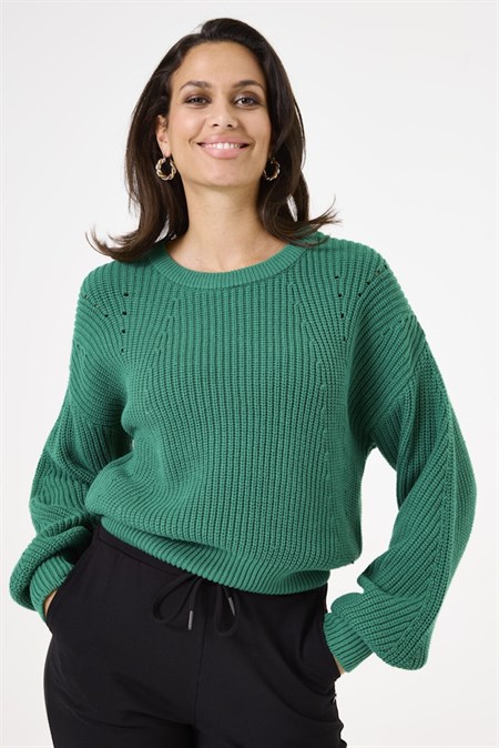 Garcia Cotton Pullover Ivy Forest 