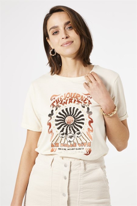 Garcia Cotton T-Shirt Whitecap 