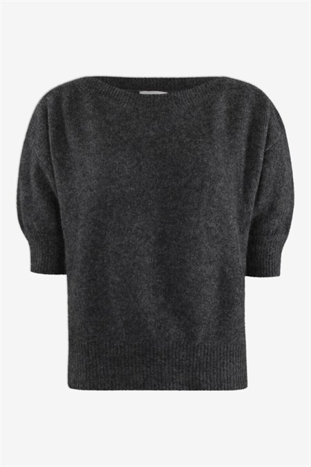 Six Ames Moi Sweater Dark Grey Melange 