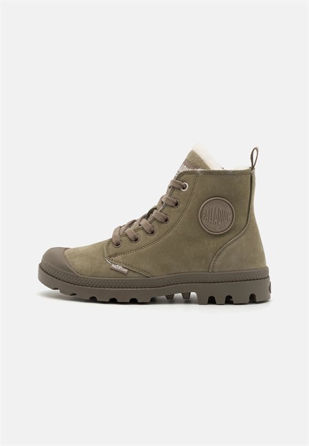 Palladium Pampa Hi Zip WL Dusky Green