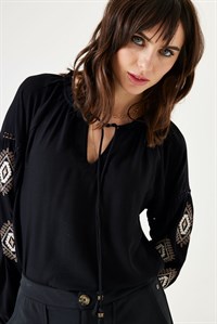 Garcia Boho Blouse Black 