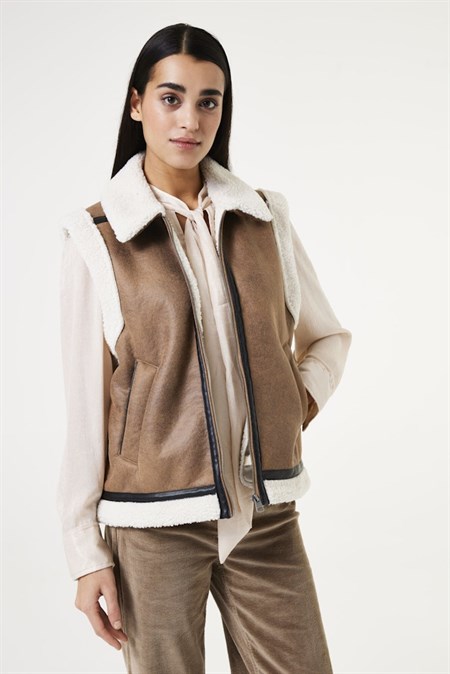 Garcia Jakke Vest Desert Taupe