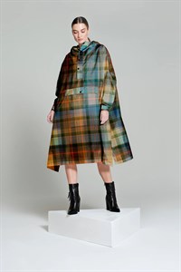 Rain Kiss Rain Poncho Tartan UNISEX ONE SIZE