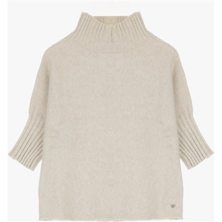 Please Turtleneck Knit Sand ONE SIZE    