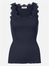 Rosemunde RW Babette SL U-neck Long Lace Top Navy