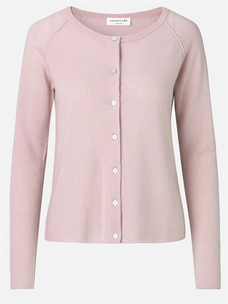 Rosemunde RW Laica Cardigan LS O-neck Wool & Cashmere Vintage Powder