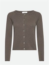 Rosemunde RW Laica Cardigan LS O-neck Wool & Cashmere Falcon