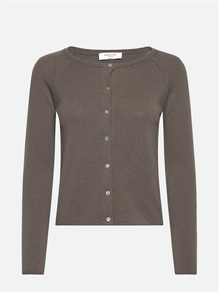 Rosemunde RW Laica Cardigan LS O-neck Wool & Cashmere Falcon