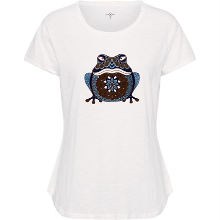 CostaMani Frog Tee White W/Blue Mix 