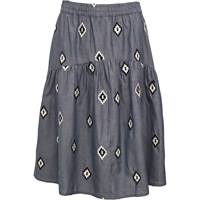 CostaMani Dolly Skirt Denim Embrodery