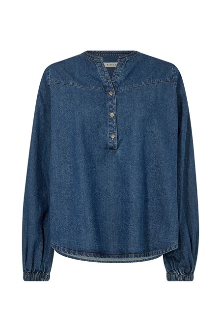 Pieszak PD-Harper Chambrey Blouse Denim Blue   