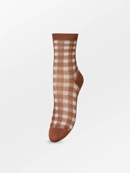 Beck Søndergaard Viscose Socks Mocha Brown