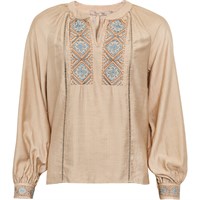 CostaMani Emilie Shirt Sand w/Embrodery