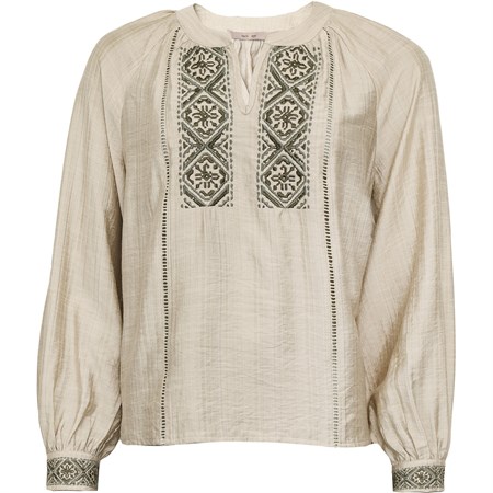 CostaMani Emilie Shirt whisper White w/Embrodery