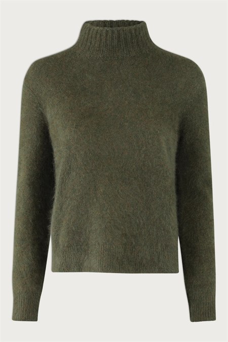 Six Ames Jade Sweater Army Melange   
