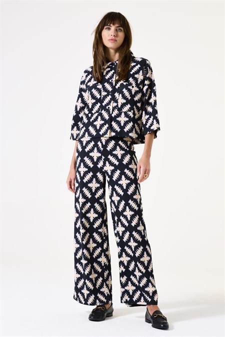Garcia Pants Black Print 