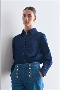 Pieszak PD-Harper Chambray Shirt Rinse Denim    