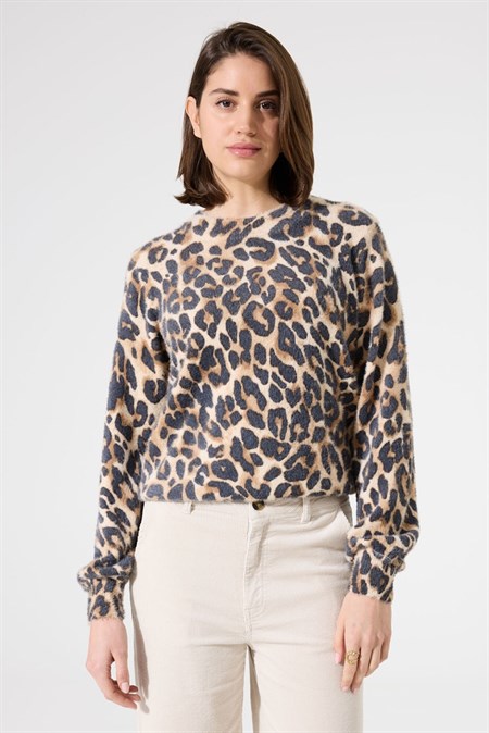 Garcia Pullover Leo Print 