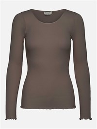 Rosemunde RWMiao Uld Silke LS O-neck T-Shirt Falcon  