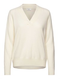Rosemunde Coco Cashmere LS V-neck Pullover Ivory 