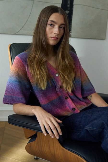 Pieszak PD-New Dew SS Cardigan Bright Grape  