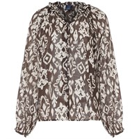 Luxzuz Chalina Shirt Coffee Bean 