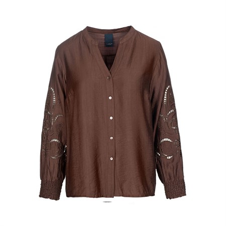 Luxzuz Blouse Shirt Brown 