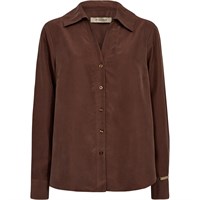 Pieszak Percy Silk Shirt Warm Brown  