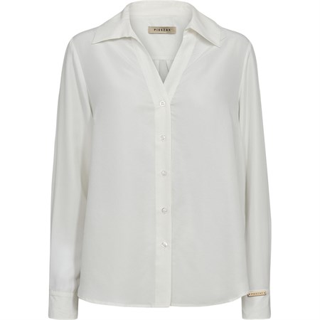 Pieszak PD-Percy Silk Shirt White Pearl   