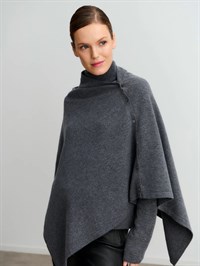 Rosemunde Cashmere Poncho Grey
