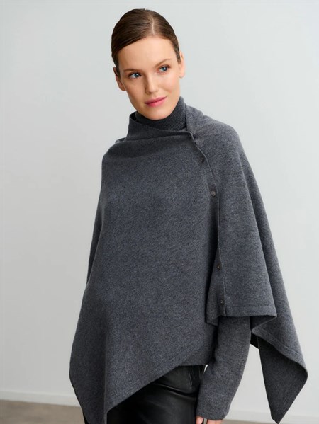 Rosemunde Cashmere Poncho Grey