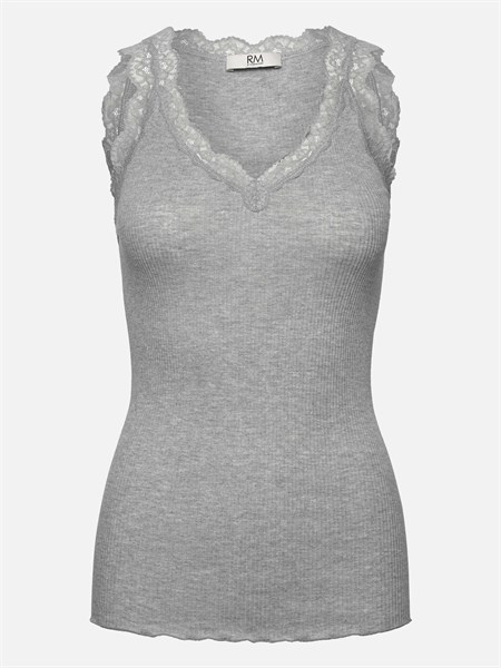 Rosemunde Balta Top Light Grey Melange  