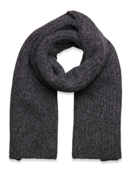 Rosemunde Wool Blend Scarf Light Grey Melange 