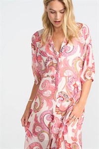 Costamani Daffodil Long Dress Pink Flower  