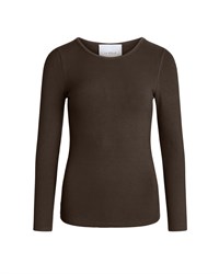 La Rouge Lisa L/S T-Shirt Dark Brown