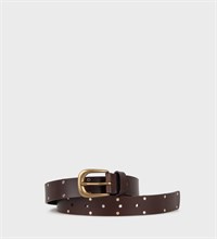 Montana Leather Belt Studs Brown 