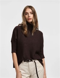 Please Turtleneck Marrone ONE SIZE 